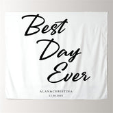 Lofaris Personalized Wedding Ceremony Backdrop with Calligraphy